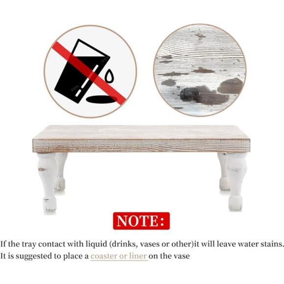 Accents | Wooden Riser Tray Farmhouse Wood Pedestal Display Stand ...